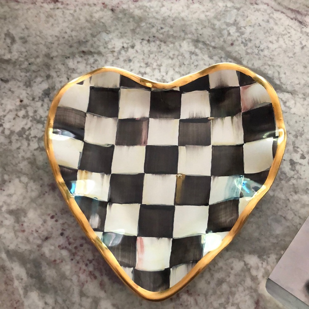 MacKenzie Childs heart dish